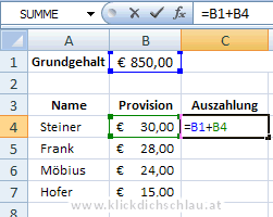 Formel Kopieren so nicht m&ouml;glich